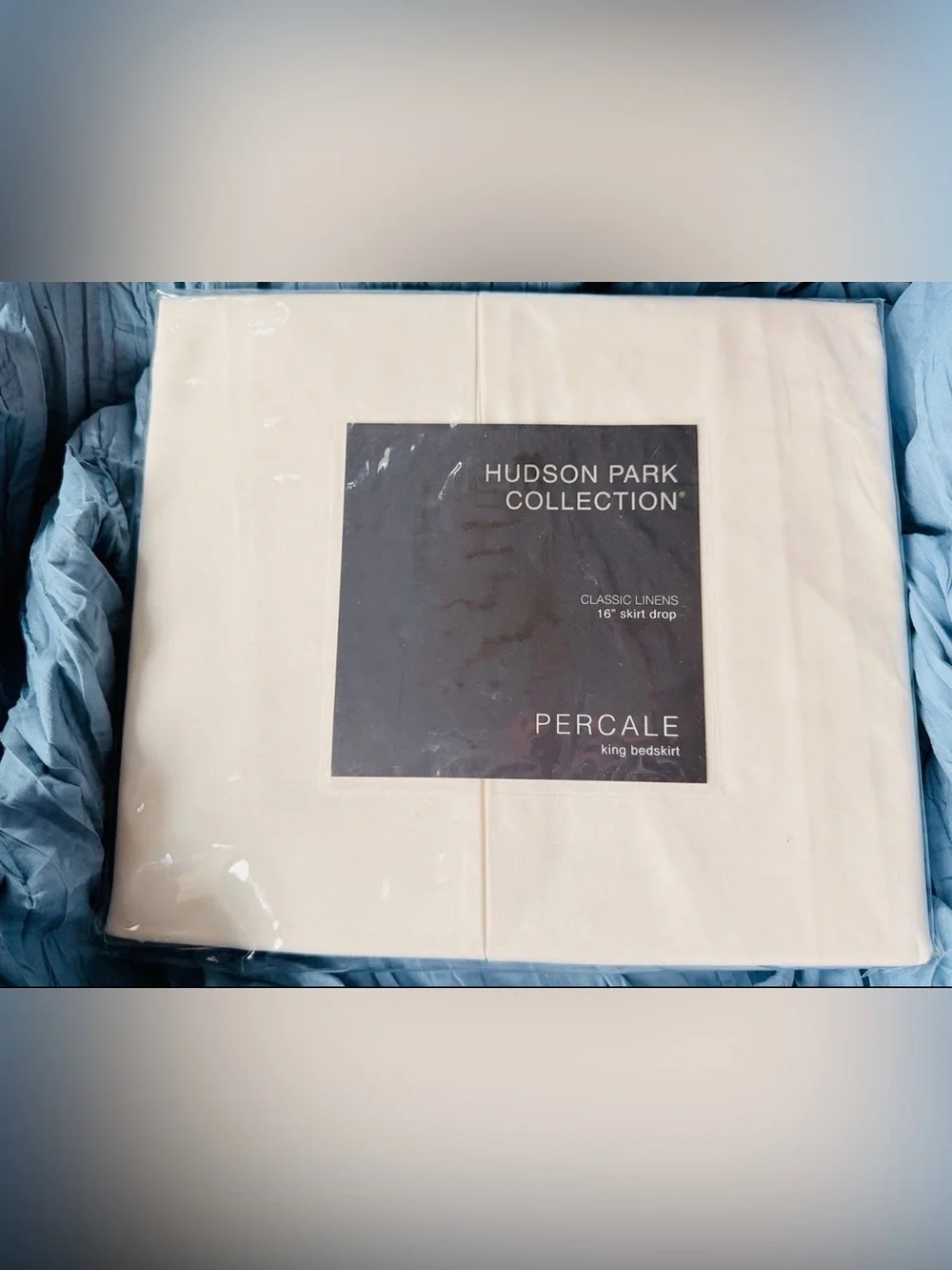 Bloomingdale’s Hudson Park Collection Percale King Bedskirt